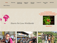 Tablet Screenshot of heartsforloveworldwide.org